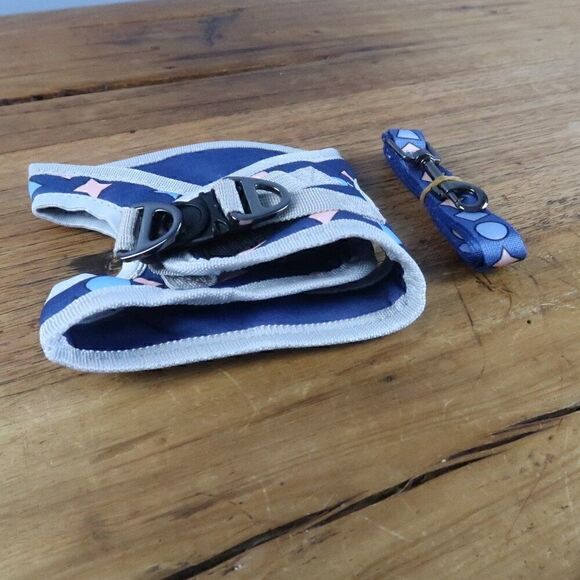 NOCAESON BLUE HARNESS WITH MATCHING 6 FT LEASH SIZE MEDIUM NEW WITH TAGS - Picture 5 of 9
